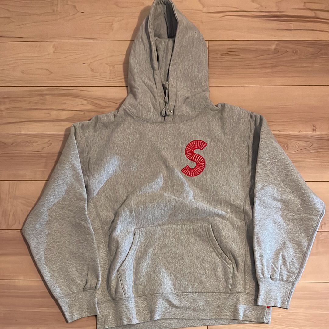 Supreme S Logo Hooded Sweatshirt "Heather Grey" (20FW)