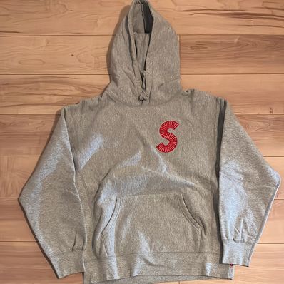 Supreme S Logo Hooded Sweatshirt "Heather Grey" (20FW)