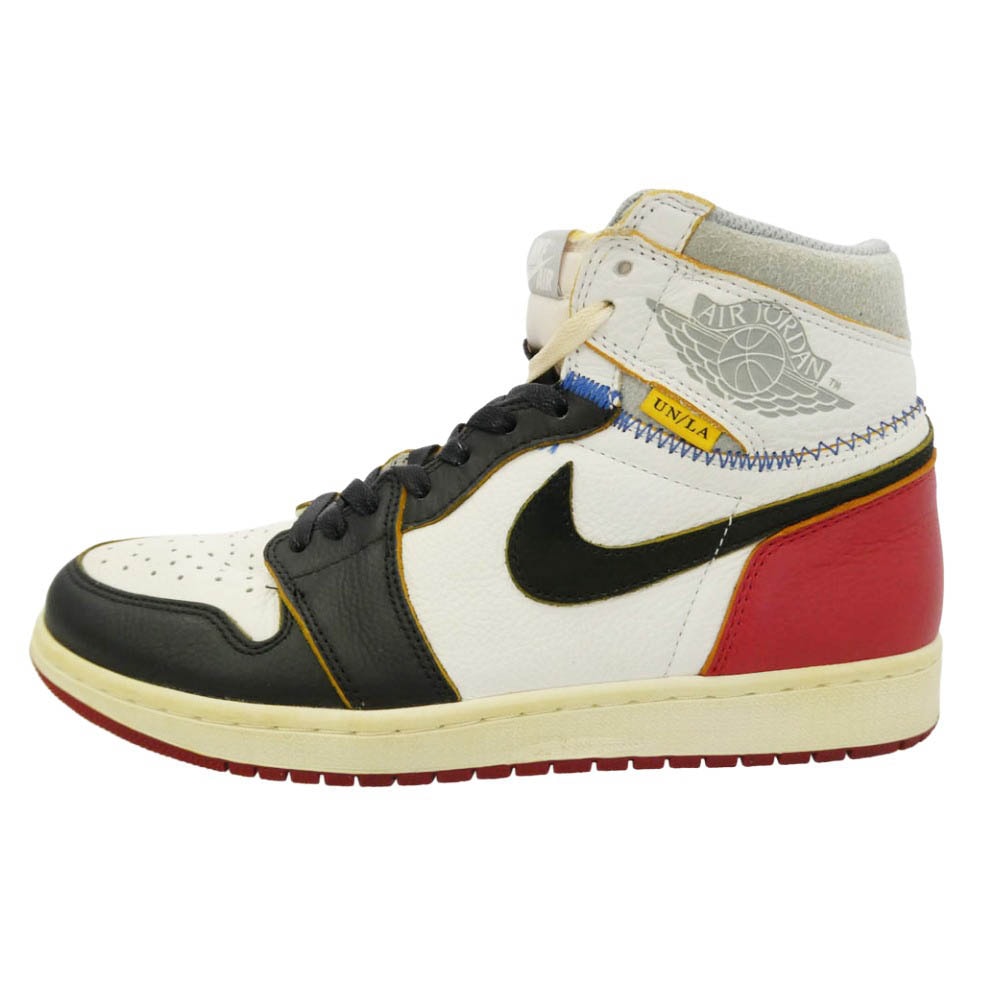 NIKE ナイキ BV1300-106 × UNION ユニオン Air Jordan 1 Retro High OG NRG Varsity Red/Wolf Grey AJ1 エアジョーダン レトロ ハイ スニーカー マルチカラー系 27.5cm【中古】