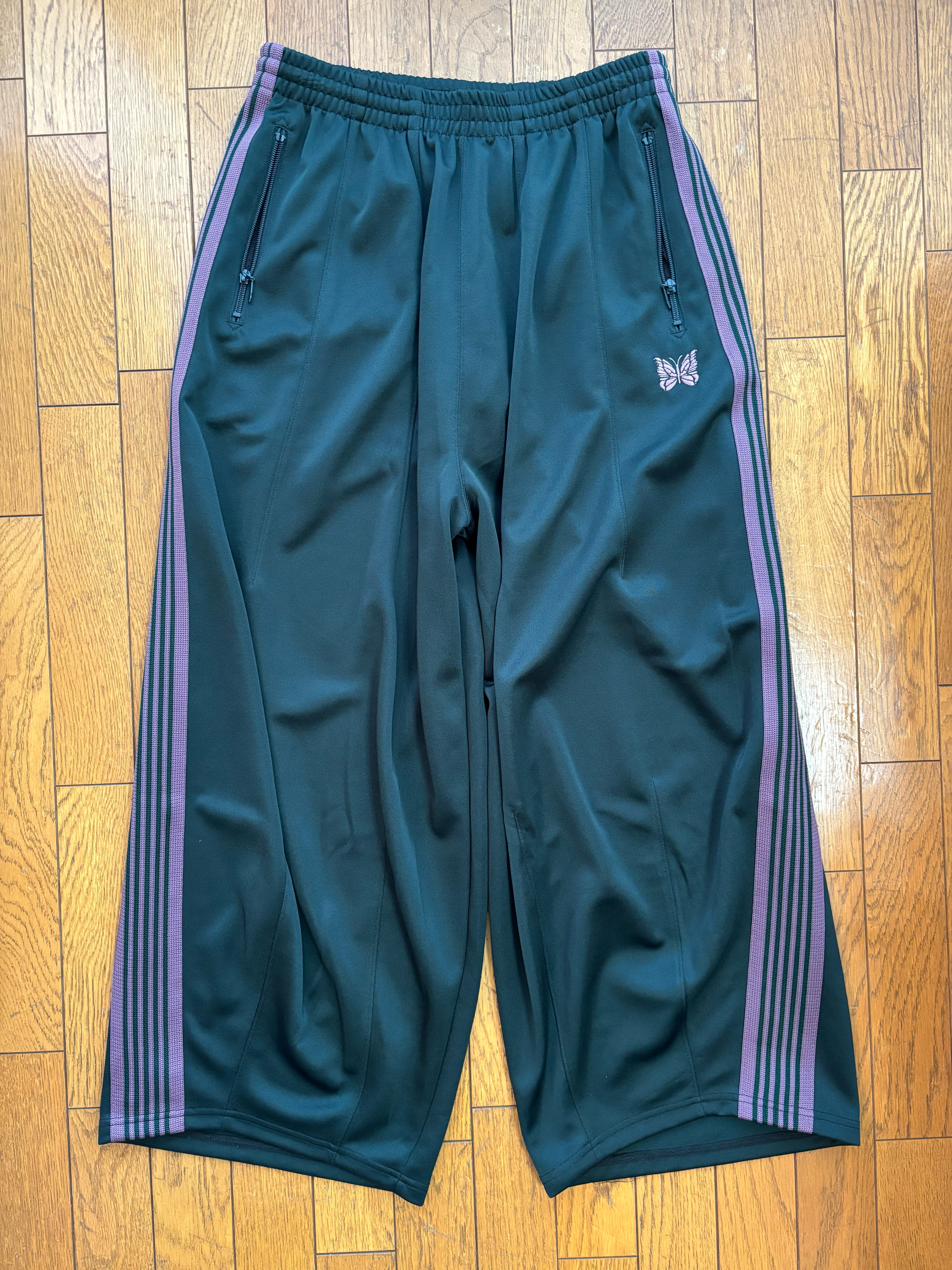 NEEDLES H.D. Track Pant - Poly Smooth "Green"