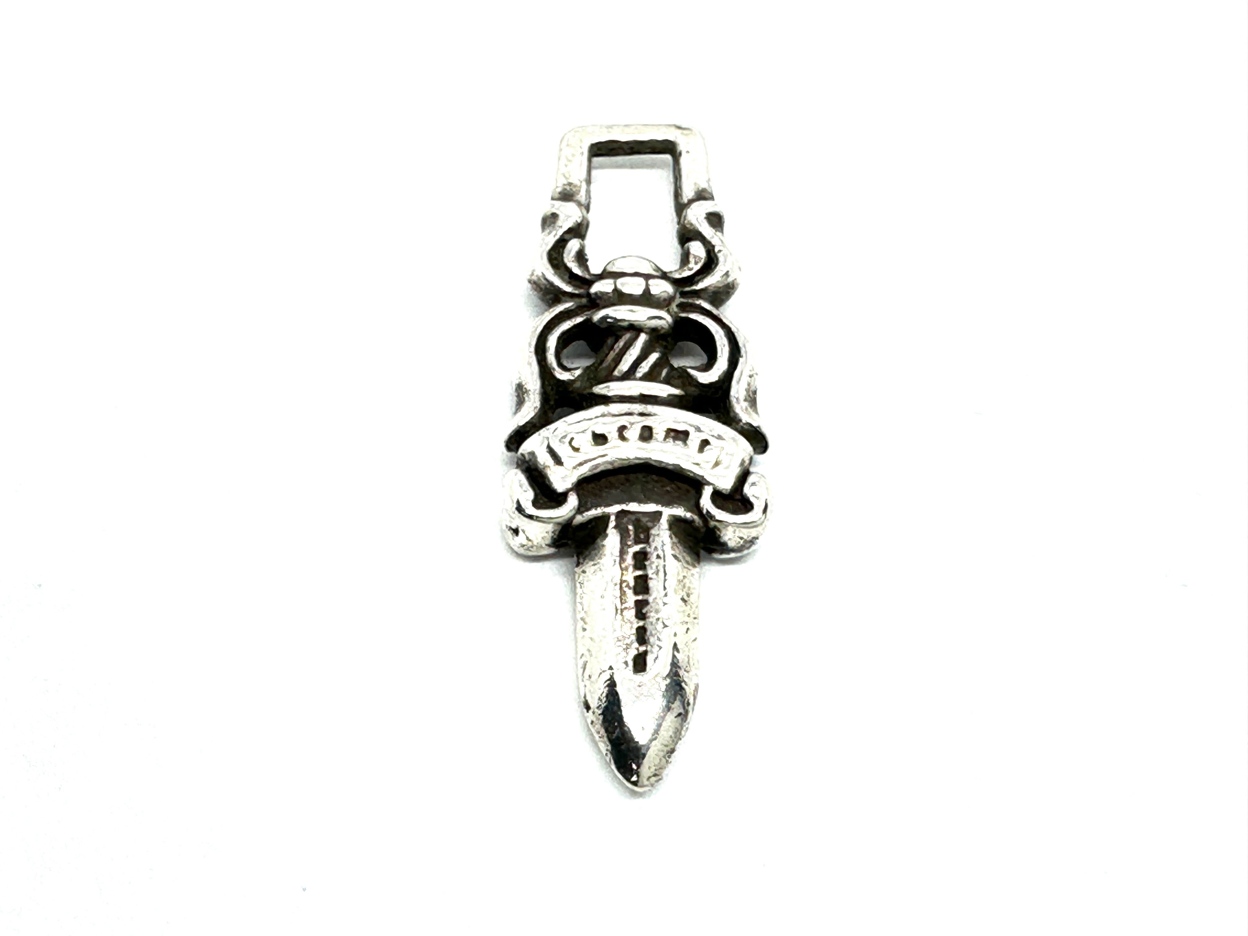 Chrome Hearts #5 Dagger Charm Zip 1 "Silver"