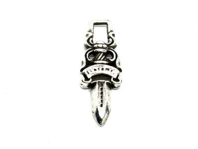 Chrome Hearts #5 Dagger Charm Zip 1 "Silver"