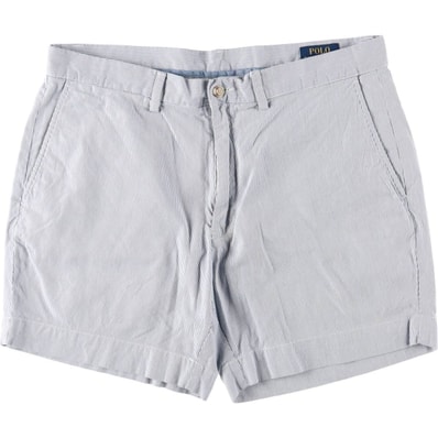 古着 ラルフローレン Ralph Lauren POLO RALPH LAUREN ストライプ柄 コットンショーツ ショートパンツ ワイドショートパンツ メンズw34相当/eaa626527
