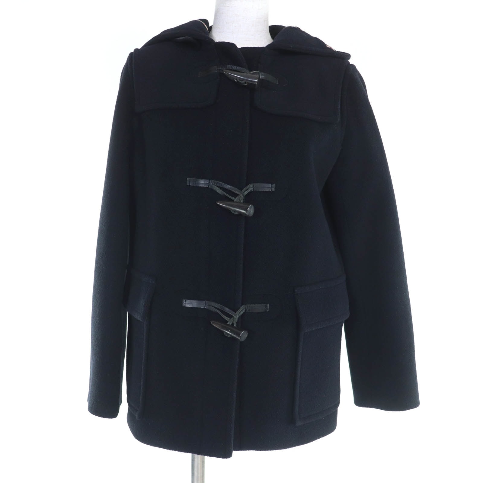 美品 バーバリーロンドン ダッフルコート ブラック レディース 40