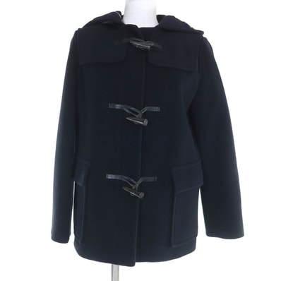 美品 バーバリーロンドン ダッフルコート ブラック レディース 40