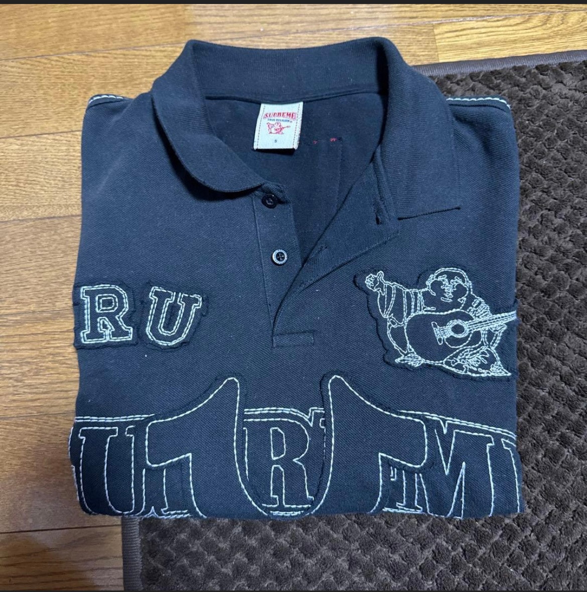 Supreme x True Religion Applique Polo "Black"