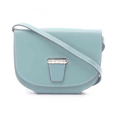 エルメス HERMES ミニ コンヴォワイユール ショルダーバッグ バッグ レザー エバーカラー エバーカラー シエル □R刻印(2014年製造) レディース グリーン系 【中古】