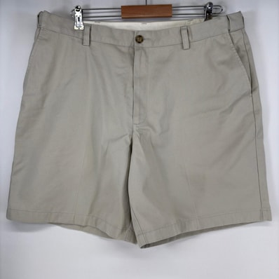 古着 エルエルビーン L.L.Bean ショートパンツ アジャスター付 チノパン アイボリー ハーフパンツ w38 ベージュ系 メンズ