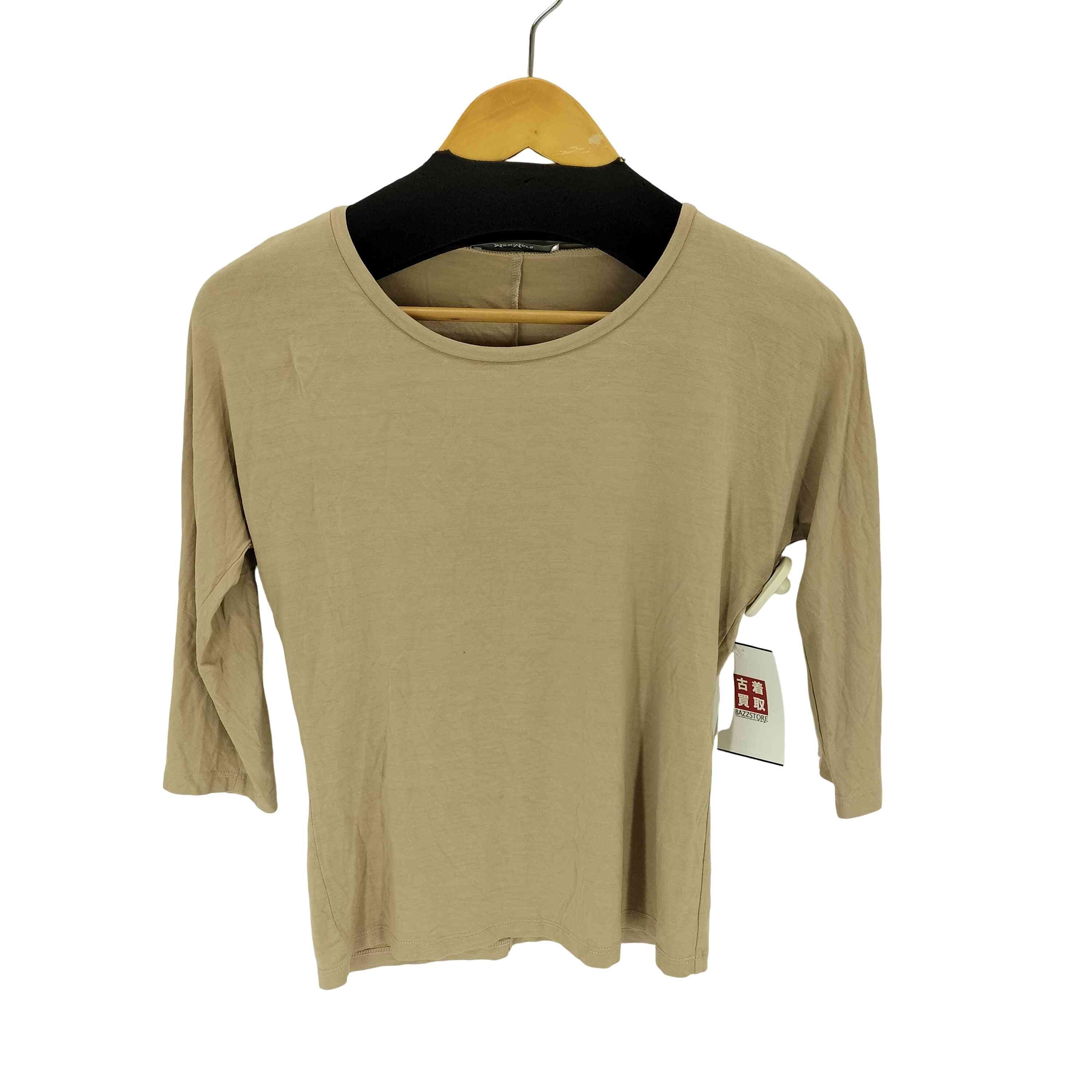 MADE IN ITALY Uネック ストレッチカットソー【1142416095528】