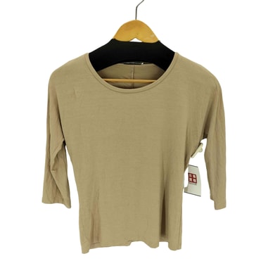 MADE IN ITALY Uネック ストレッチカットソー【1142416095528】