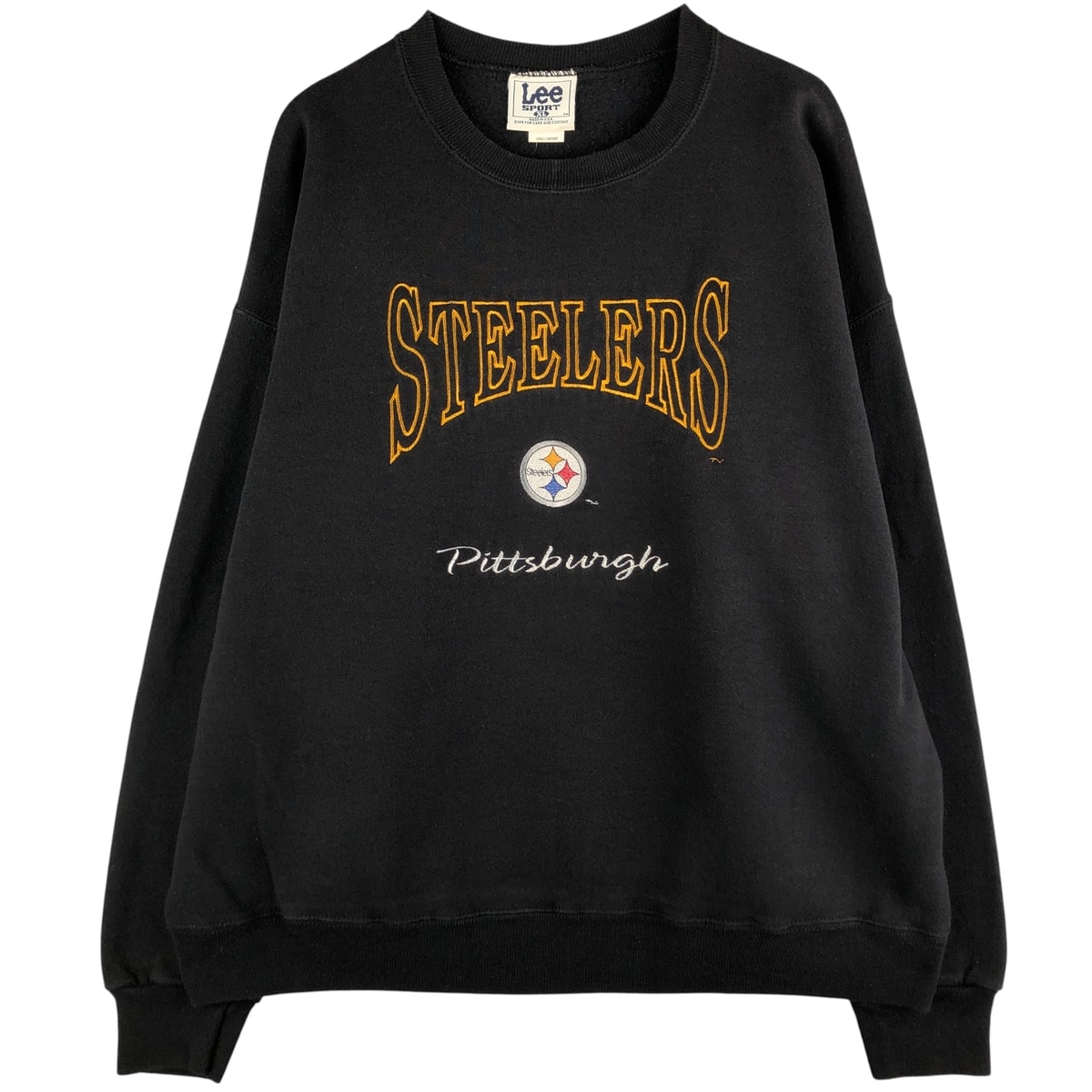 古着 90年代 リー Lee SPORT NFL PITTSBURGH STEELERS ピッツバーグスティーラーズ プリントスウェットシャツ トレーナー USA製 メンズXL相当 ヴィンテージ/eaa596762