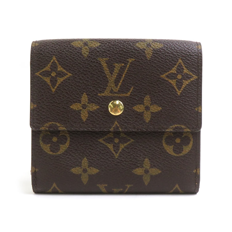 ルイ ヴィトン LOUIS VUITTON 二つ折り財布 モノグラム ポルトモネ ビエ カルト クレディ モノグラムキャンバス ブラウン ユニセックス M61652【中古】 r10561k
