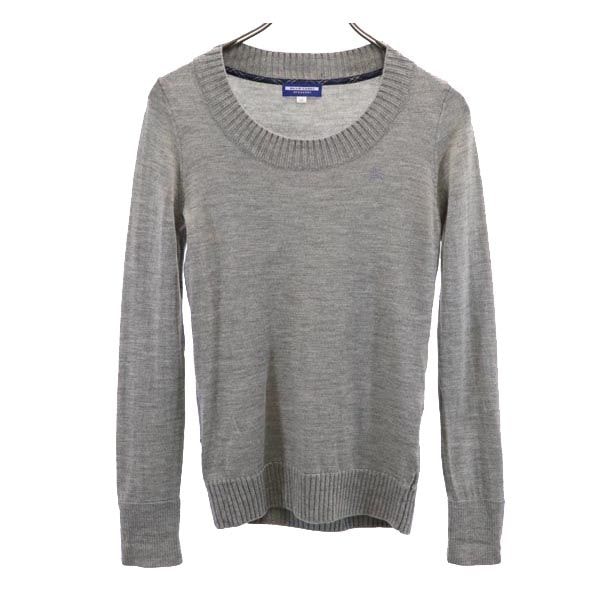 BURBERRY BLUE LABEL バーバリーブルーレーベル 三陽商会 長袖 セーター 38 グレー系 ニット