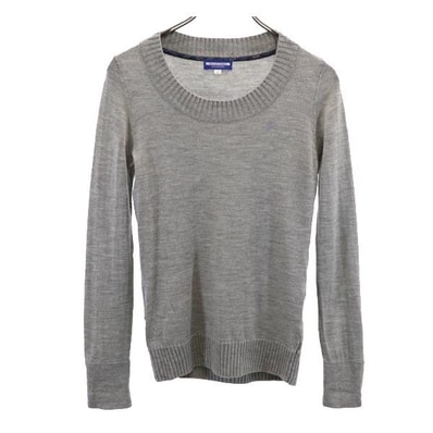 BURBERRY BLUE LABEL バーバリーブルーレーベル 三陽商会 長袖 セーター 38 グレー系 ニット
