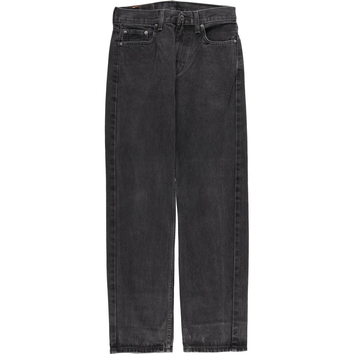 古着 リーバイス Levi's 505 ブラックデニム テーパードデニムパンツ レディースL(w28)相当/eaa482465
