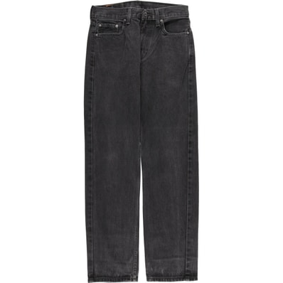 古着 リーバイス Levi's 505 ブラックデニム テーパードデニムパンツ レディースL(w28)相当/eaa482465