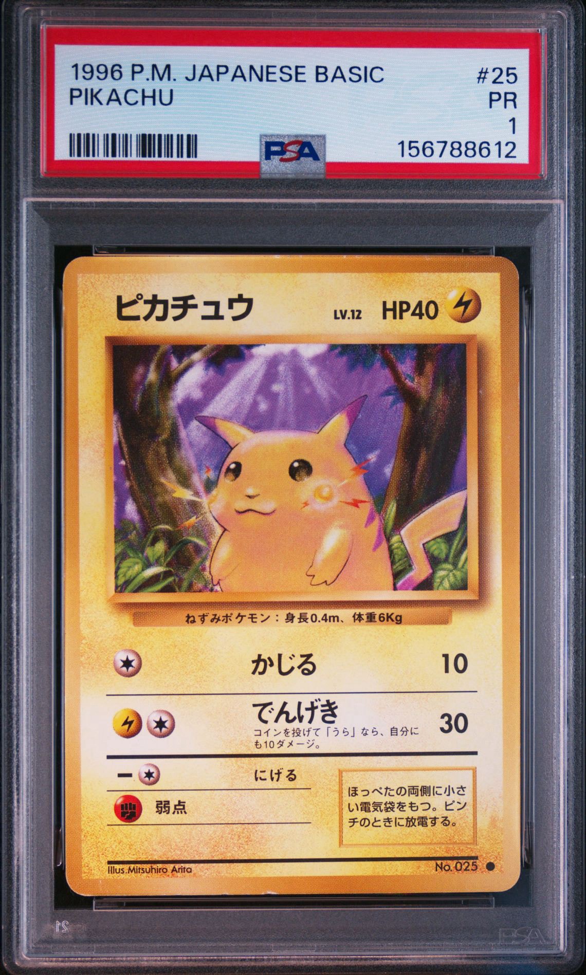 ピカチュウ ● : 旧裏 [PMCG1-2](拡張パック「ポケットモンスター カードゲーム」再販)