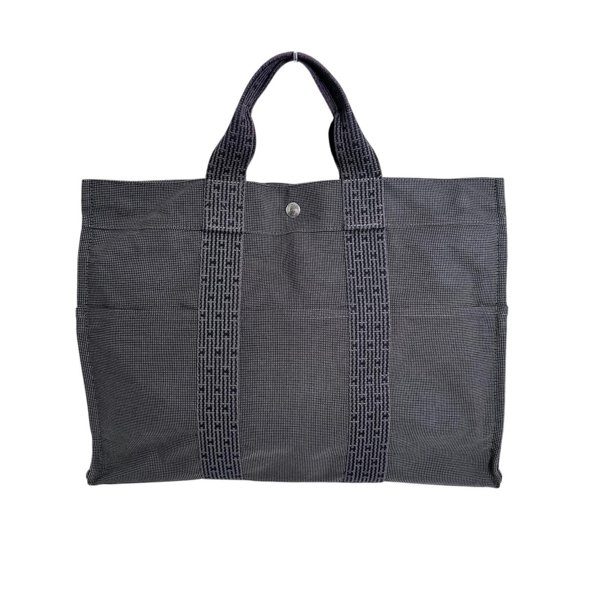 エルメス HERMES エールラインMM キャンバス トートバッグ