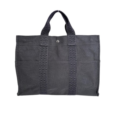 エルメス HERMES エールラインMM キャンバス トートバッグ