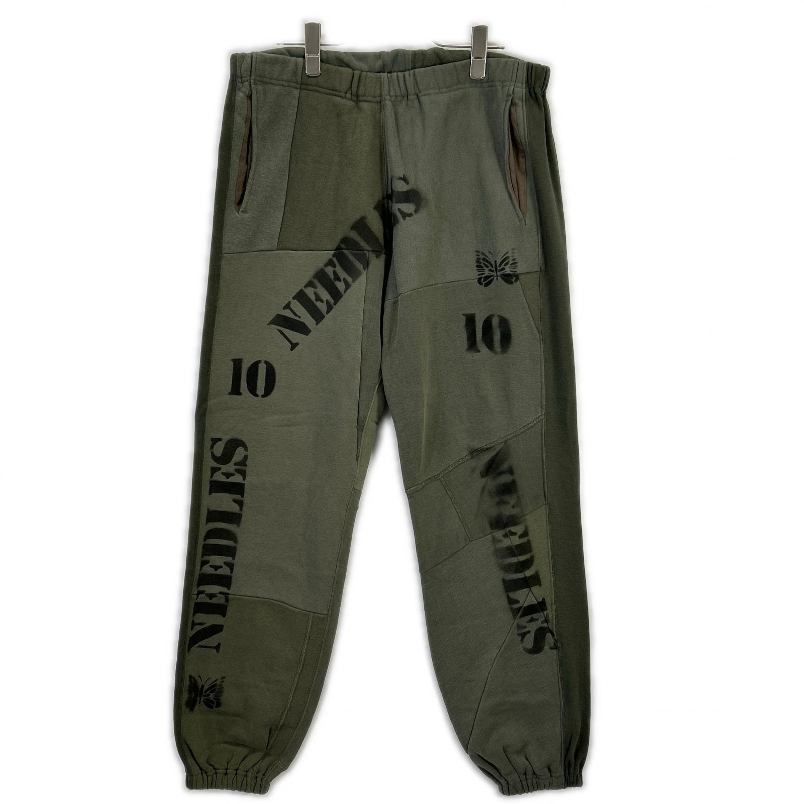 ニードルズ カーキ Rebuild by Needles 23SS Army Sweatパンツ L