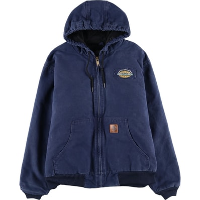 古着 カーハート Carhartt アクティブジャケット 中綿入り ダックフルジップパーカー メンズXL相当/eaa607951