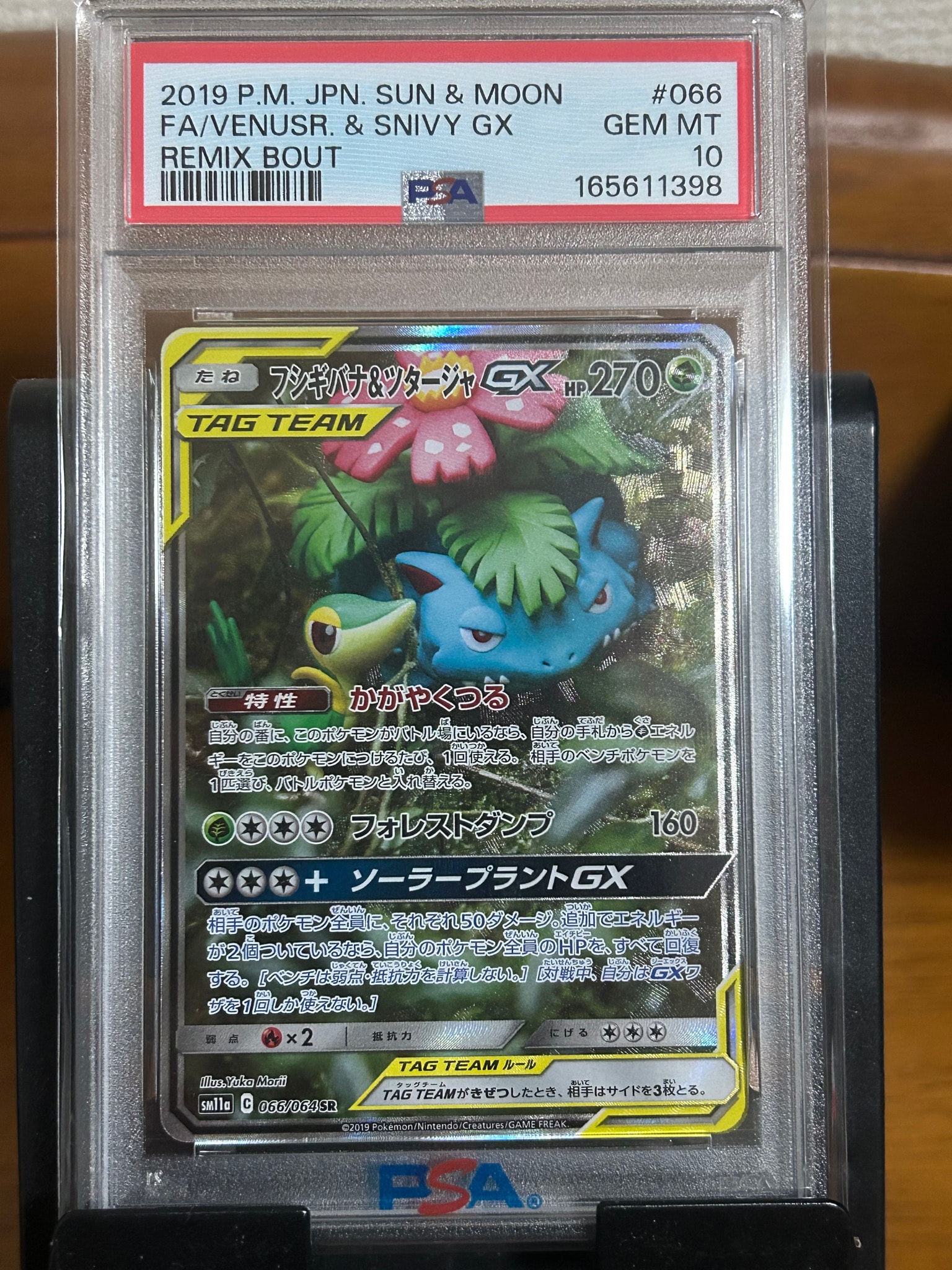 PSA10】フシギバナ&ツタージャGX SR: SA[SM11a 066/064](強化拡張