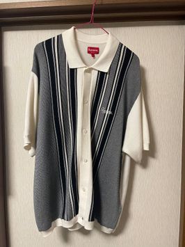 supreme stripe button up polo ニットポロ | housecleaningmadison.com