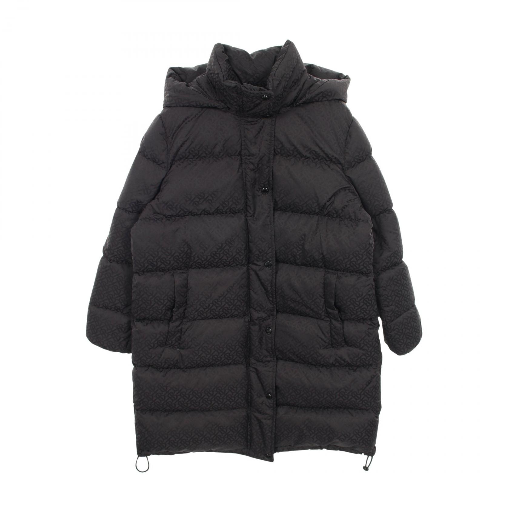 バーバリー BURBERRY TBモノグラム ダウンジャケット 衣料品 アウター ナイロン レディース ブラック系 8019569 【中古】