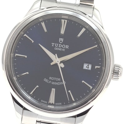 ☆良品 ★保 チュードル スタイル デイト 12500 メンズ 【中古】