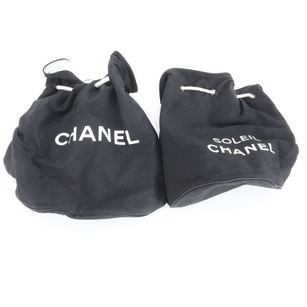 シャネル まとめ 2点 セット ロゴ プリント ブラック 黒