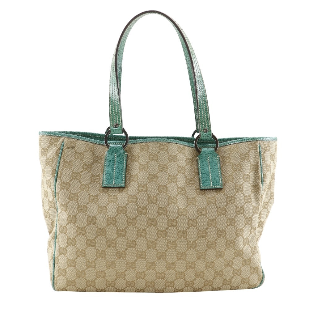 GUCCI GG Canvas Tote Bag "Green"