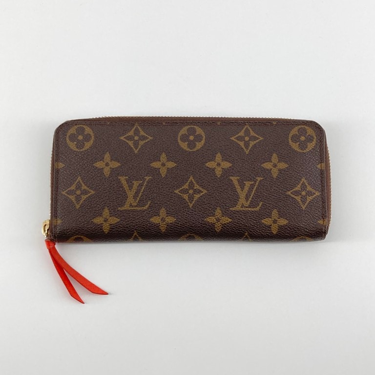 LOUIS VUITTON(ルイ・ヴィトン) ポルトフォイユ クレマンス M60743 長財布 ブラウン×レッド