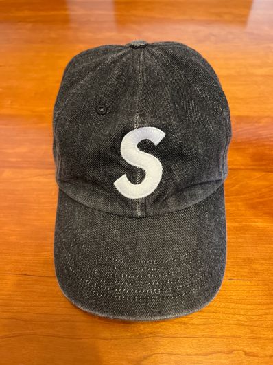 Supreme Kevlar Denim S Logo 6-Panel "Black"