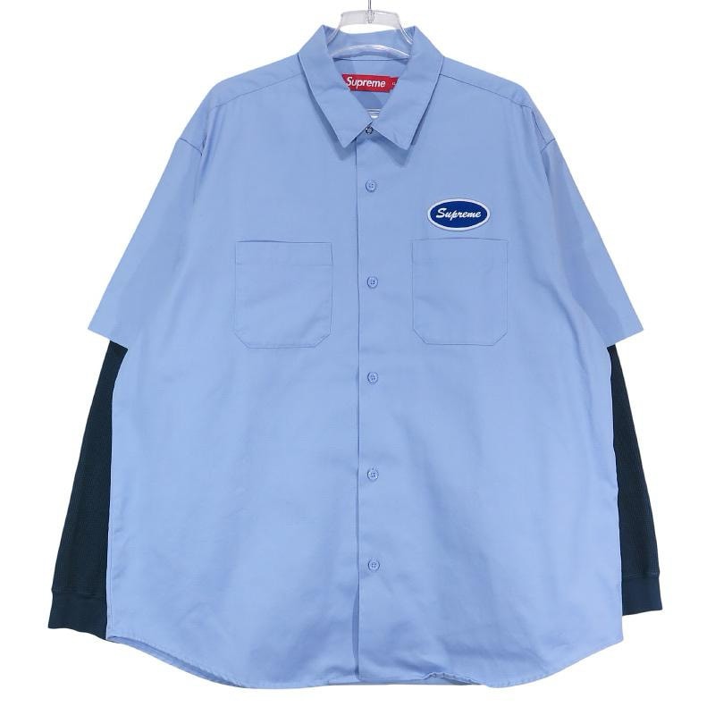 Supreme Thermal Sleeve Work Shirt "Light Blue"