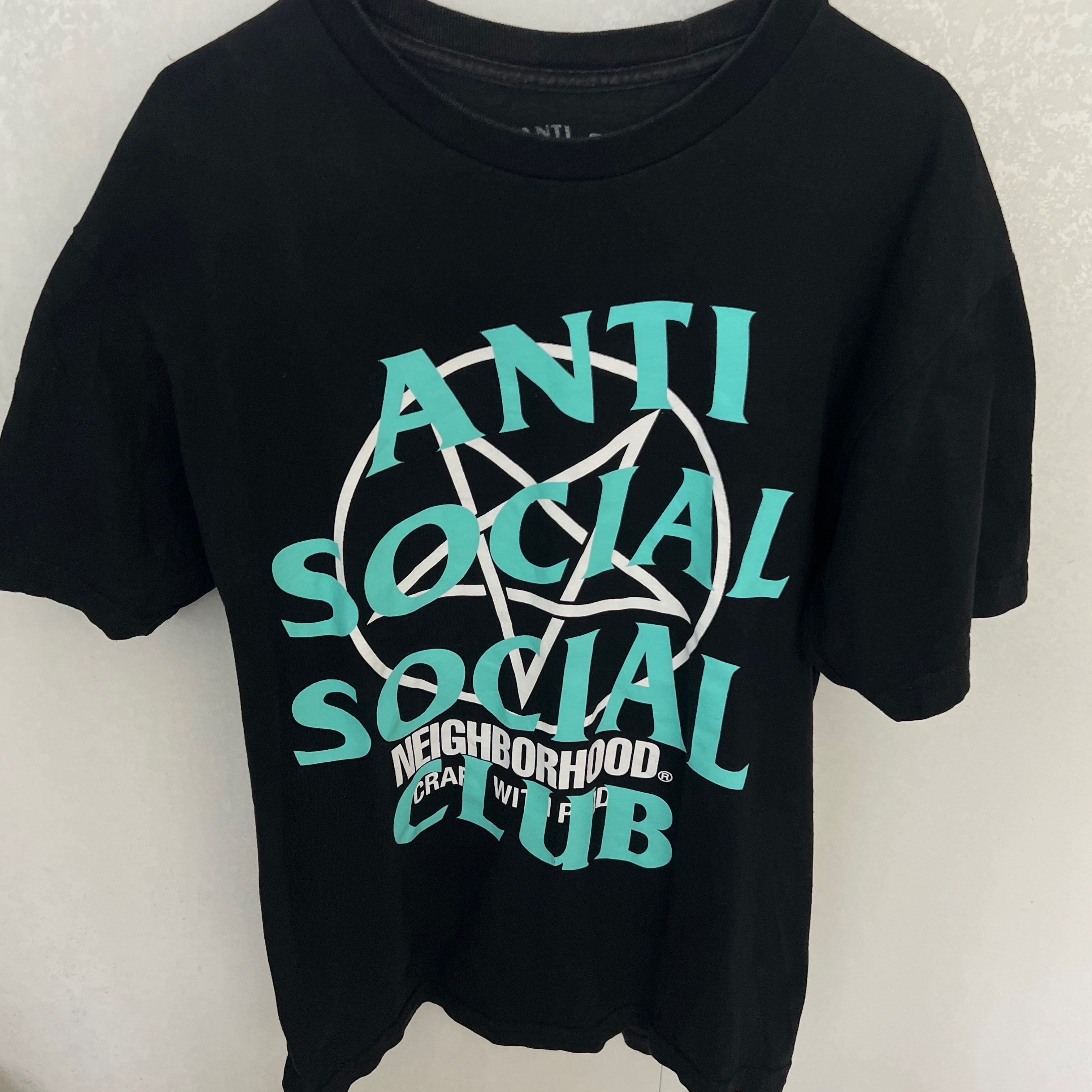 ANTI SOCIAL SOCIAL CLUB x Neighborhood Cambered Tee "Black" (FW20)