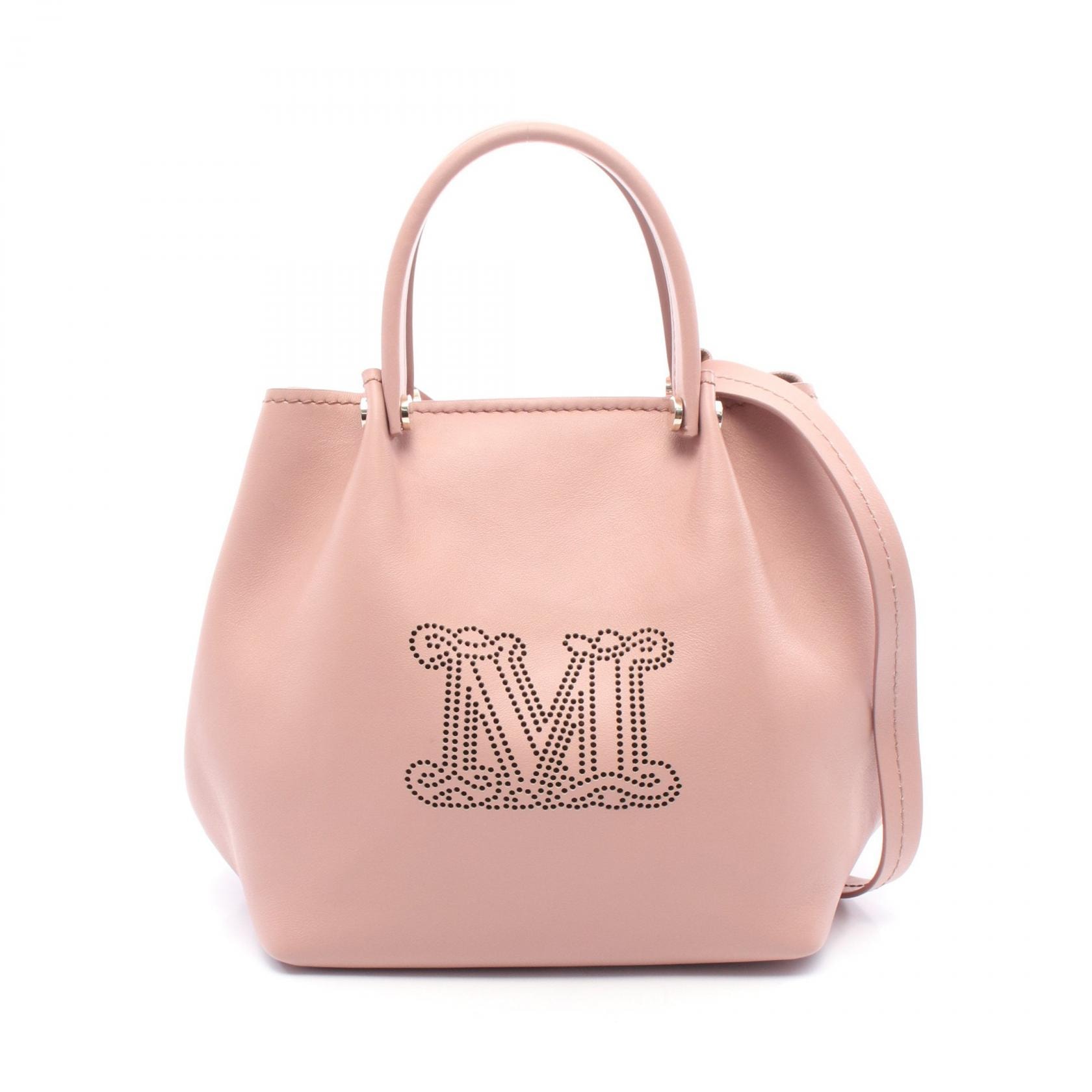 マックスマーラ MAX MARA 2WAY ショルダーバッグ バッグ レザー レディース ピンク系 【中古】