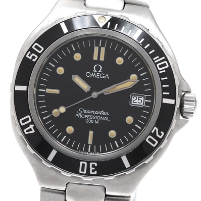 オメガ シーマスター200m デイト クォーツ メンズ 【中古】
