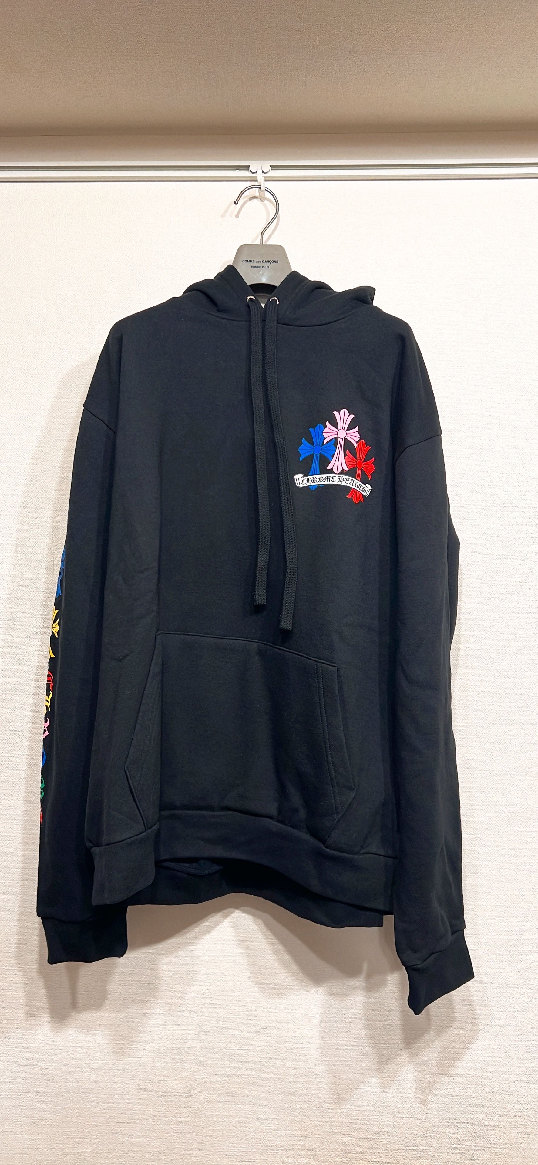 クロムハーツ プルオーバーパーカー マルチカラー セメタリークロス フーディ