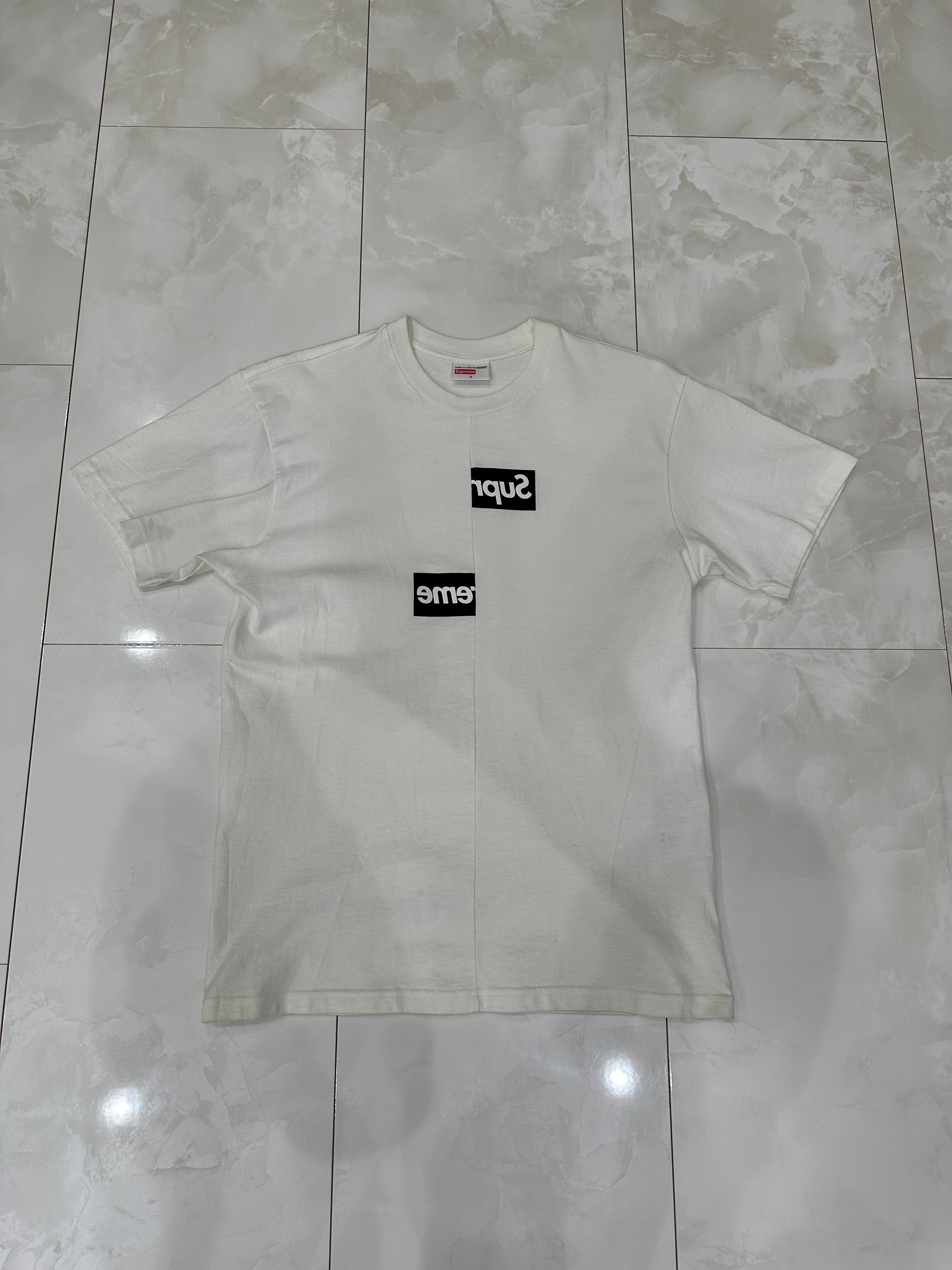 Supreme / Comme des Garçons SHIRT® Split Box Logo Tee "White"