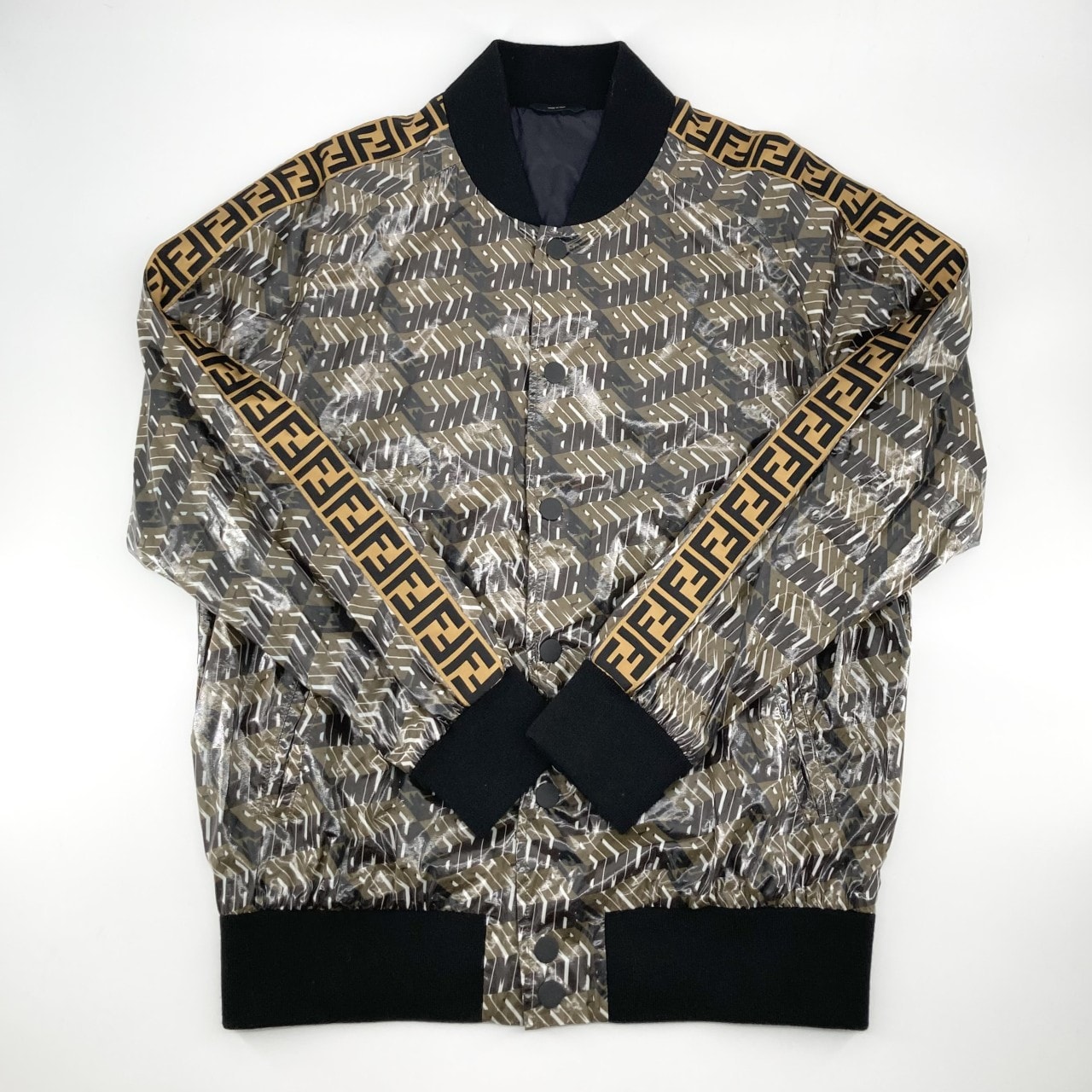 FENDI(フェンディ) FFストライプ コーティング グラフィックテキスタイル M FW0126 ブルゾン
