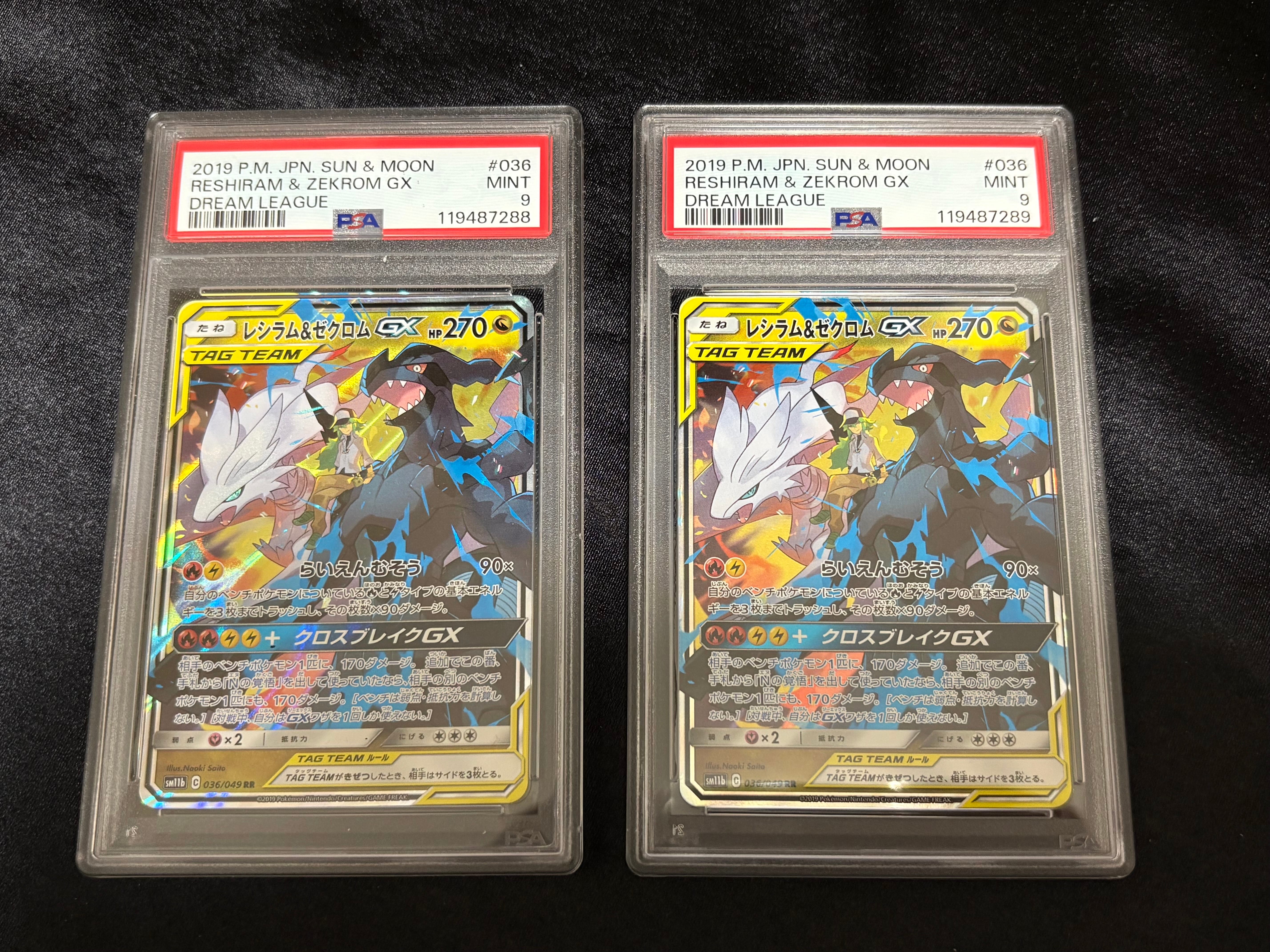レシラム&ゼクロムGX (N) RR[SM11b 036/049](強化拡張パック「ドリームリーグ」)