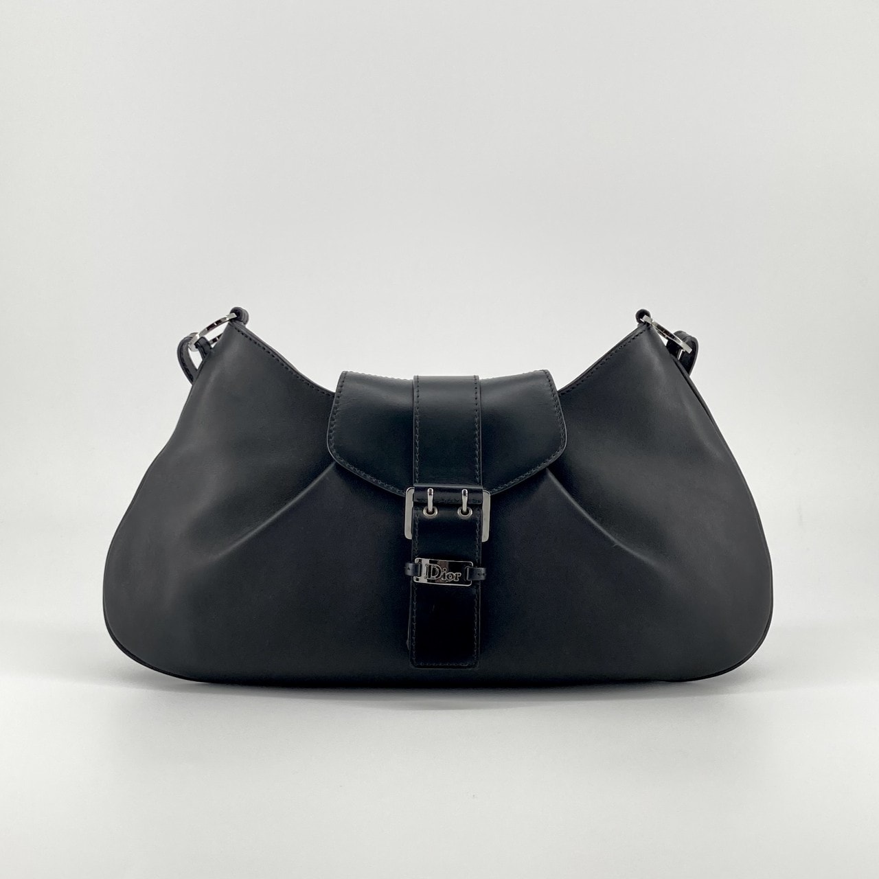 Christian Dior(クリスチャンディオール) ストリートシック ワンショルダー レザー ハンドバッグ ブラック