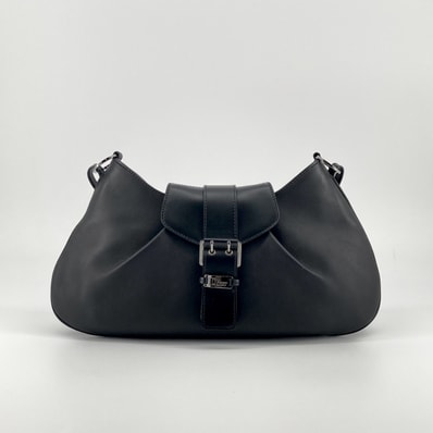 Christian Dior(クリスチャンディオール) ストリートシック ワンショルダー レザー ハンドバッグ ブラック