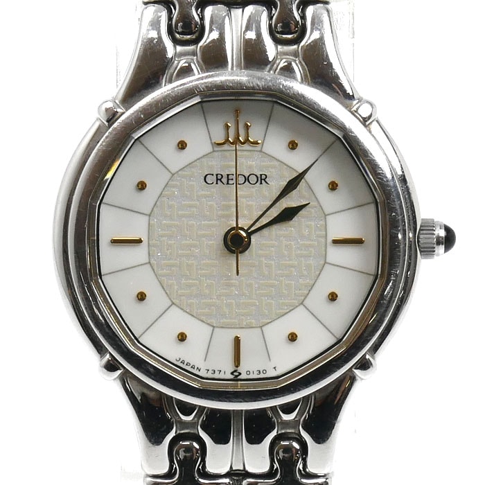 SEIKO セイコー クレドール 腕時計 電池式 7371-5030 レディース【中古】
