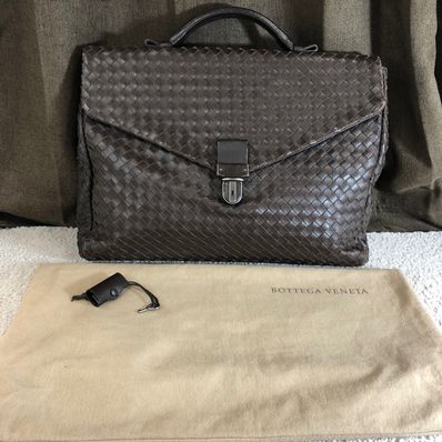 Bottega Veneta Intrecciato Leather Brief Case