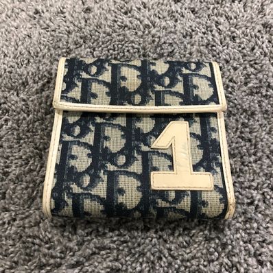 Dior Trotter Mini Wallet "Navy"