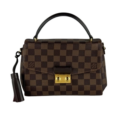 ルイ ヴィトン LOUIS VUITTON ハンドバッグ ショルダーバッグ ダミエ クロワゼット ダミエキャンバス ブラウン ゴールド レディース N53000【中古】 z10389