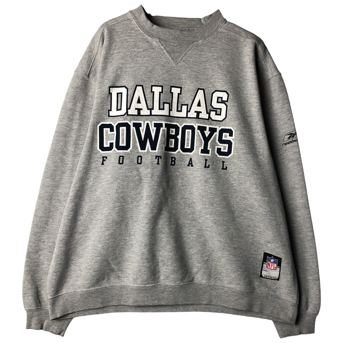 古着 リーボック Reebok NFL DALLAS COWBOYS ダラスカウボーイズ プリントスウェットシャツ トレーナー メンズL相当/eaa597631