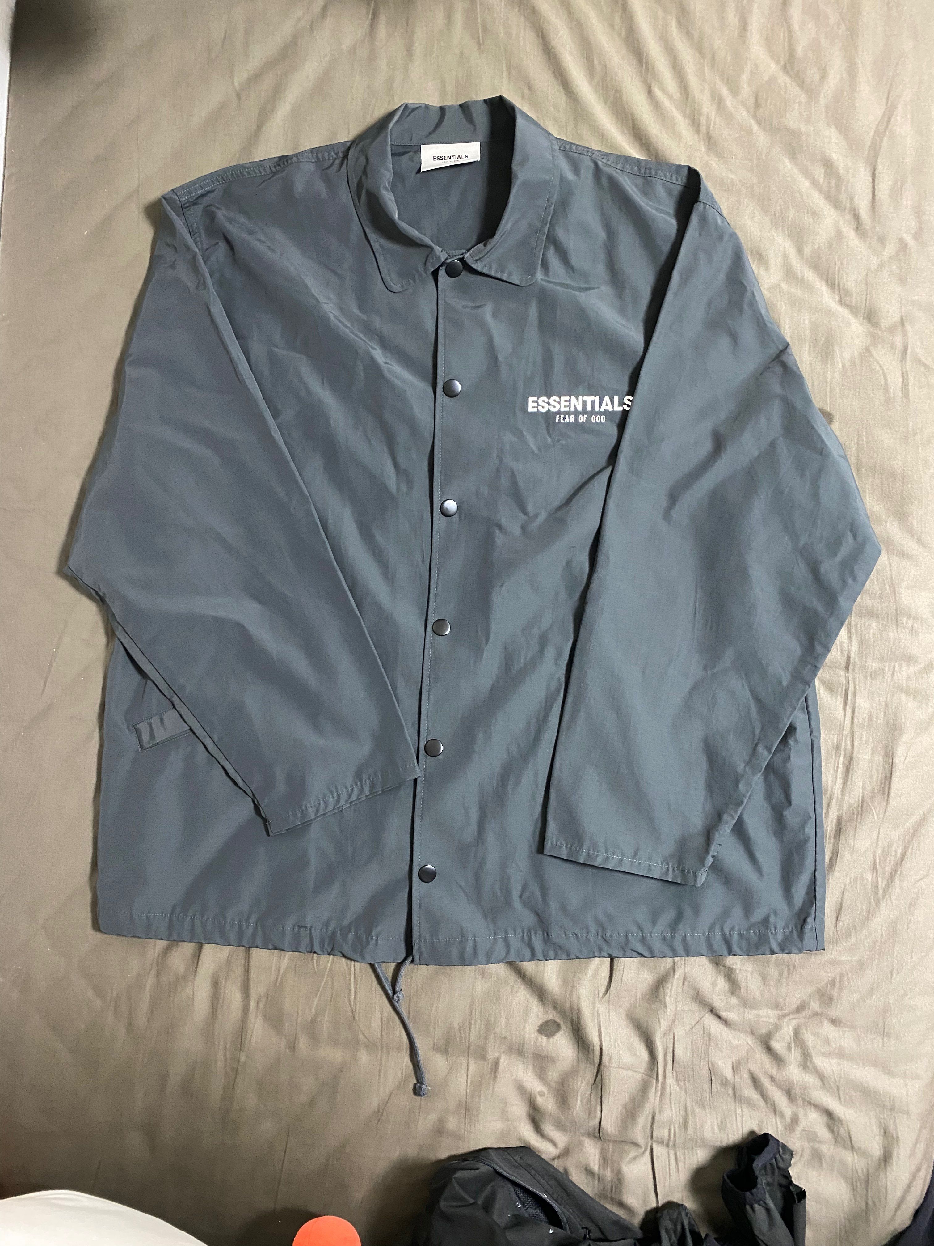 FEAR OF GOD ESSENTIALS Coach Jacket "Black"