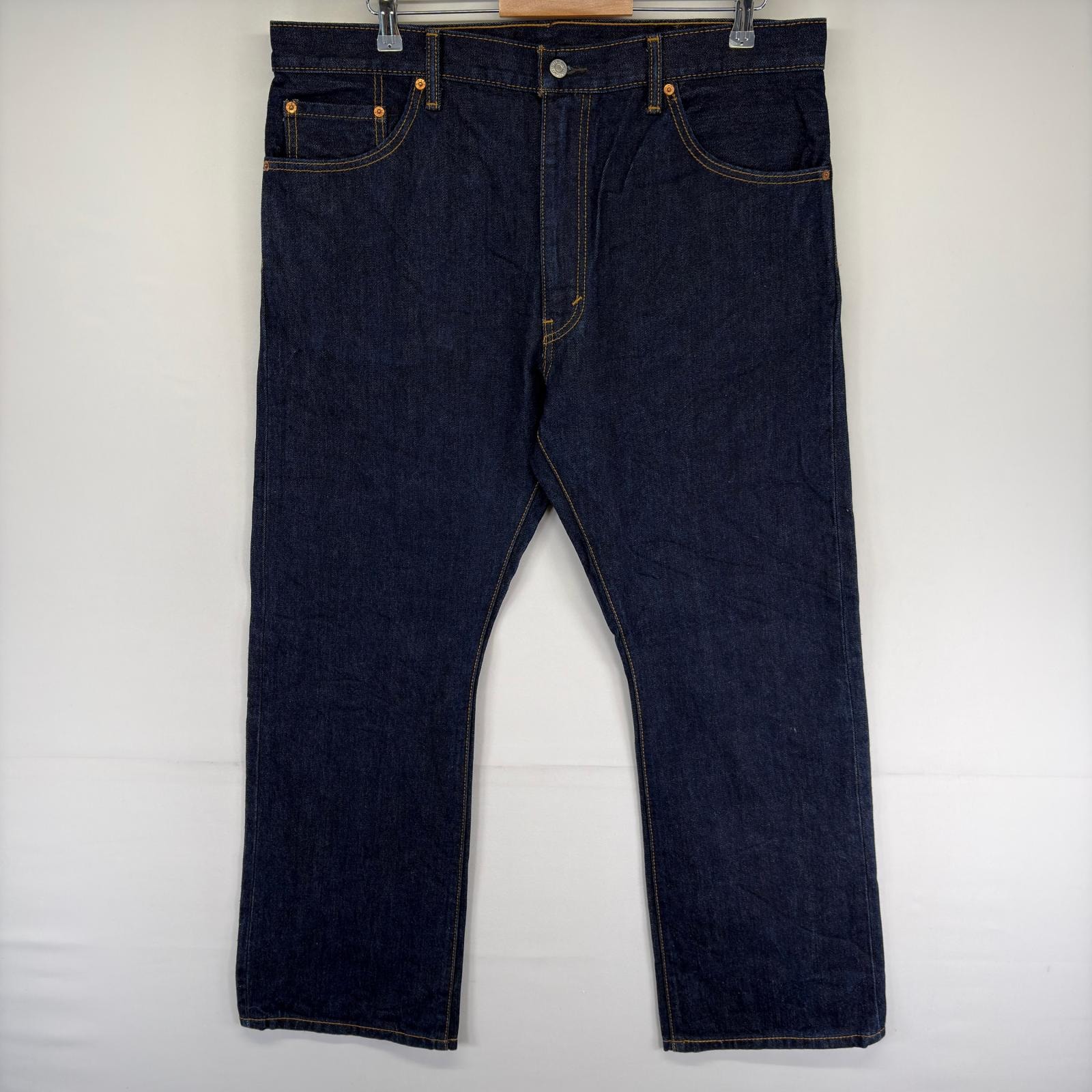古着 リーバイス Levi's デニム パンツ 517 5ポケット ブーツカット フレア ジーンズ ジーパン ジップフライ w38 L30  ブルー系 メンズ